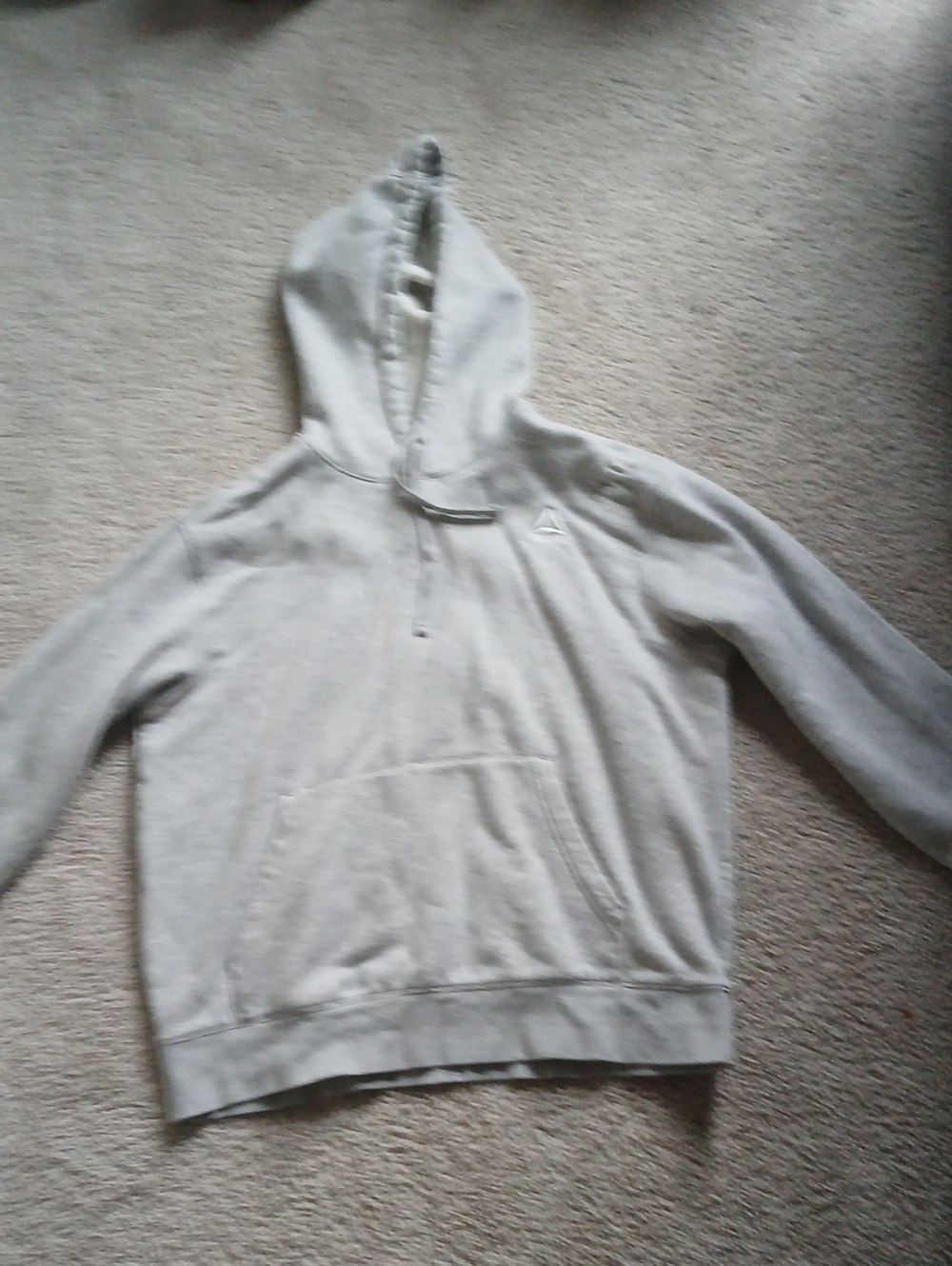 Reebok Light Gray Pullover Hoodie